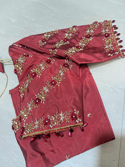 #maggamblouse #merooncolour