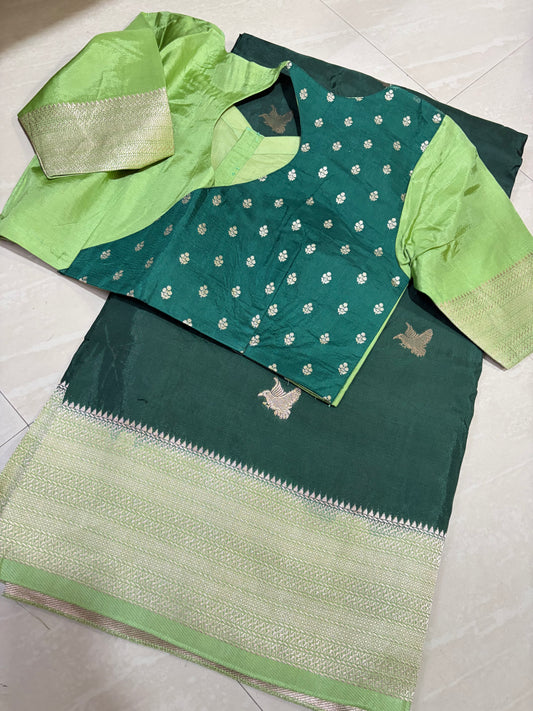 #banarasmushroosilksaree #blousepattern