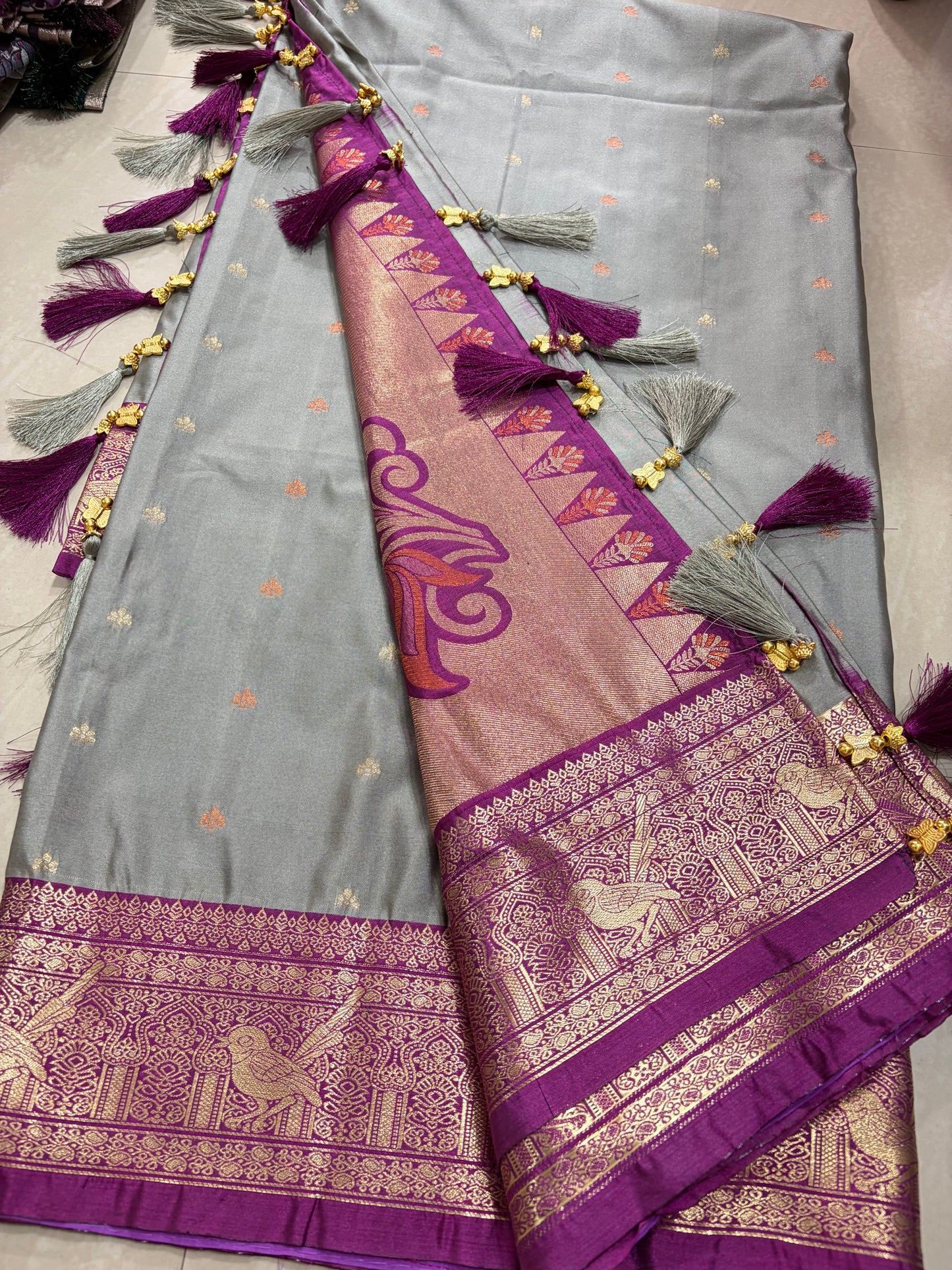 #kanchisoftpattu #semi pattu #maggam blouse