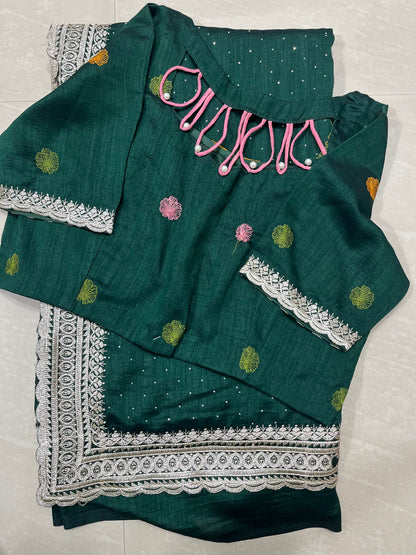 Chinnon Georgette saree(new model)