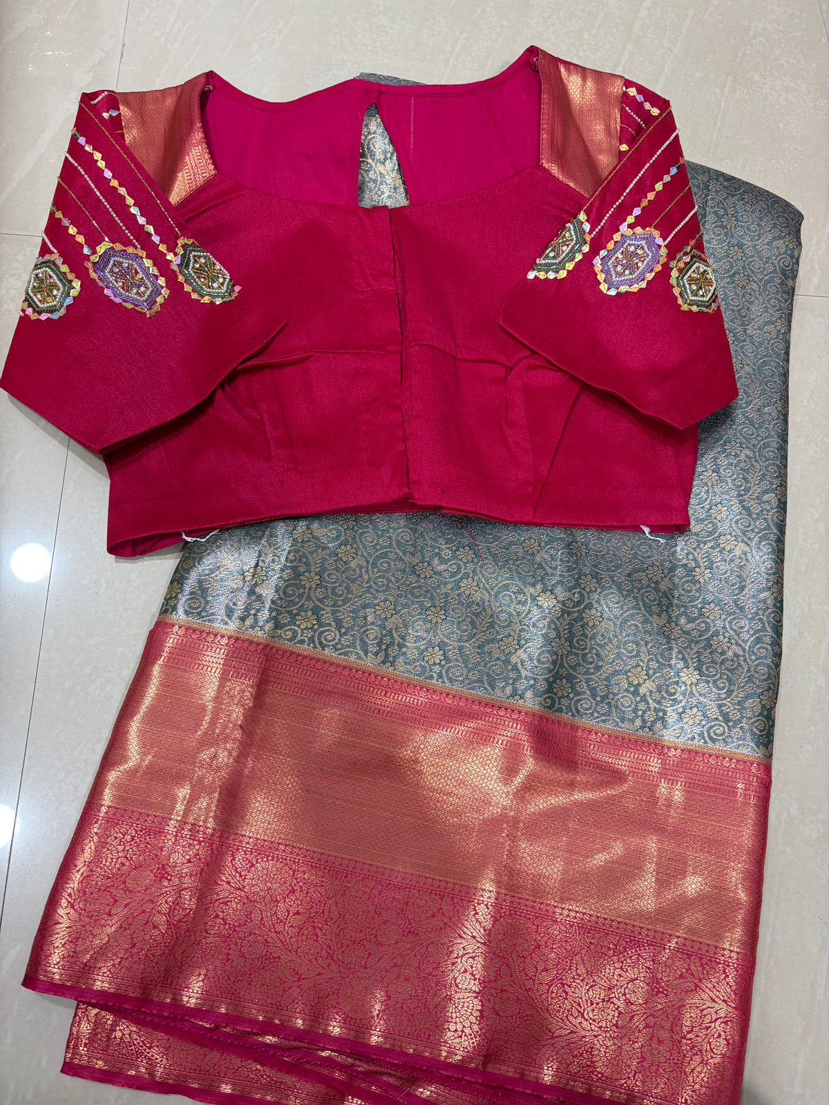 #kanchi pattu saree