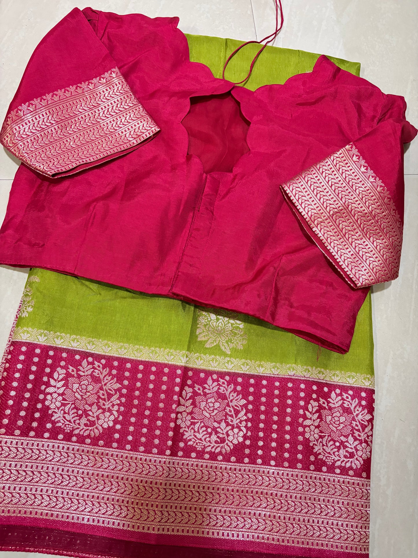 #mushroosilksaree #goodquality #maggamblouse