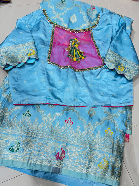 #mushroosilksaree #banarassaree #patternblouse
