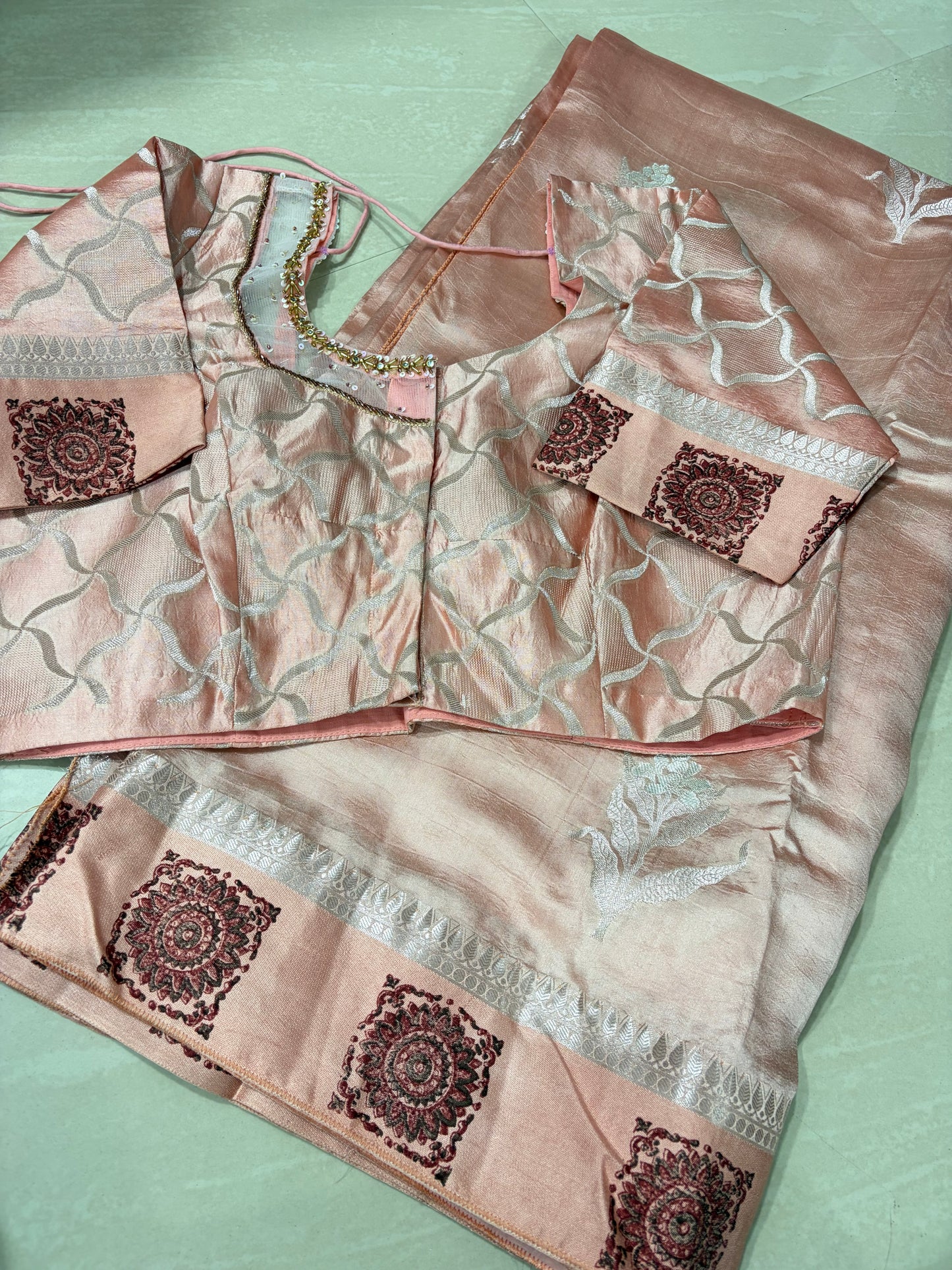 #pure mango #maggam blouse