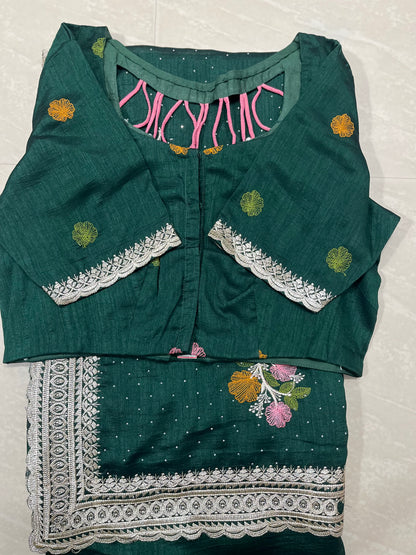 Chinnon Georgette saree(new model)