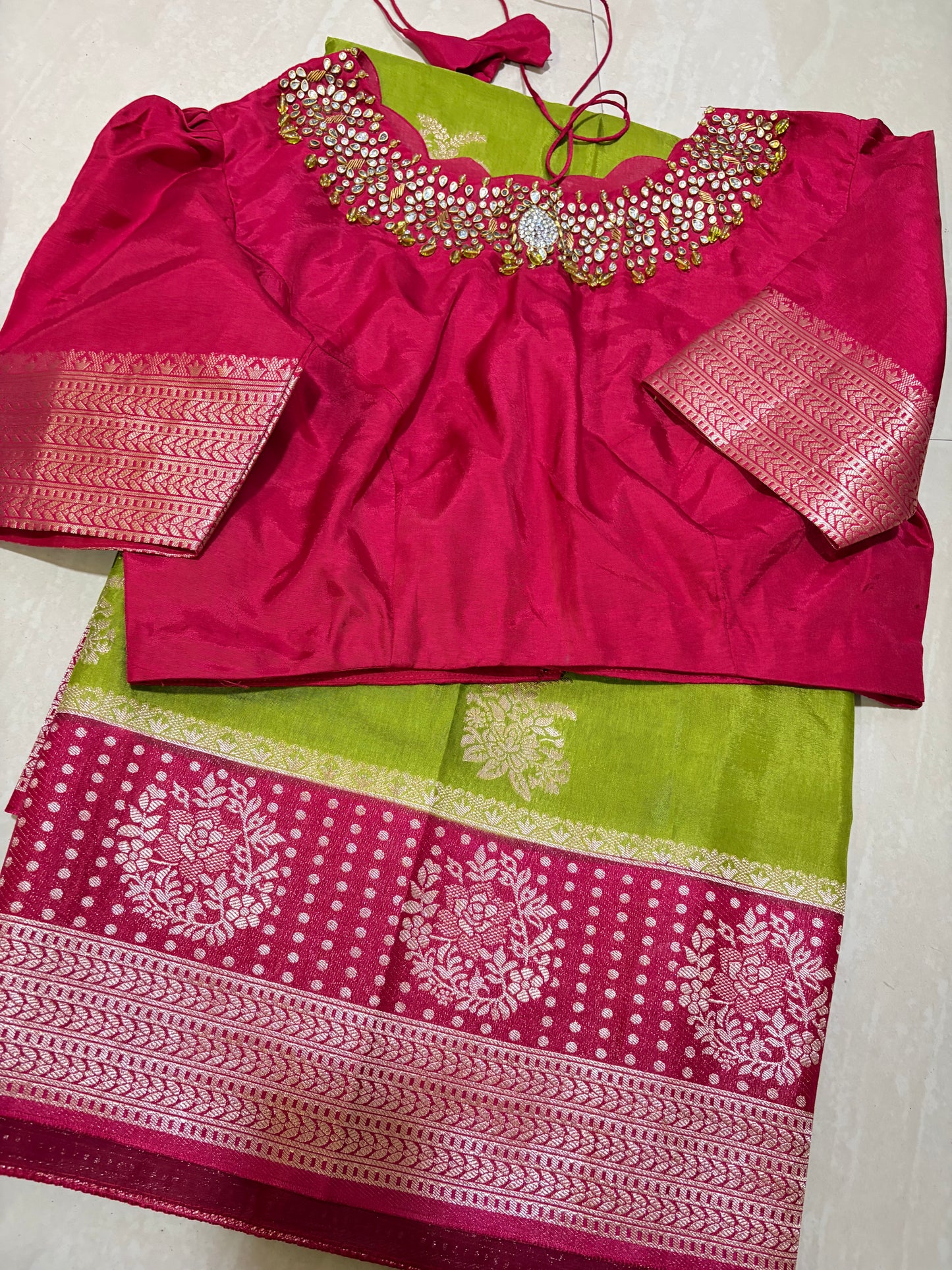 #mushroosilksaree #goodquality #maggamblouse