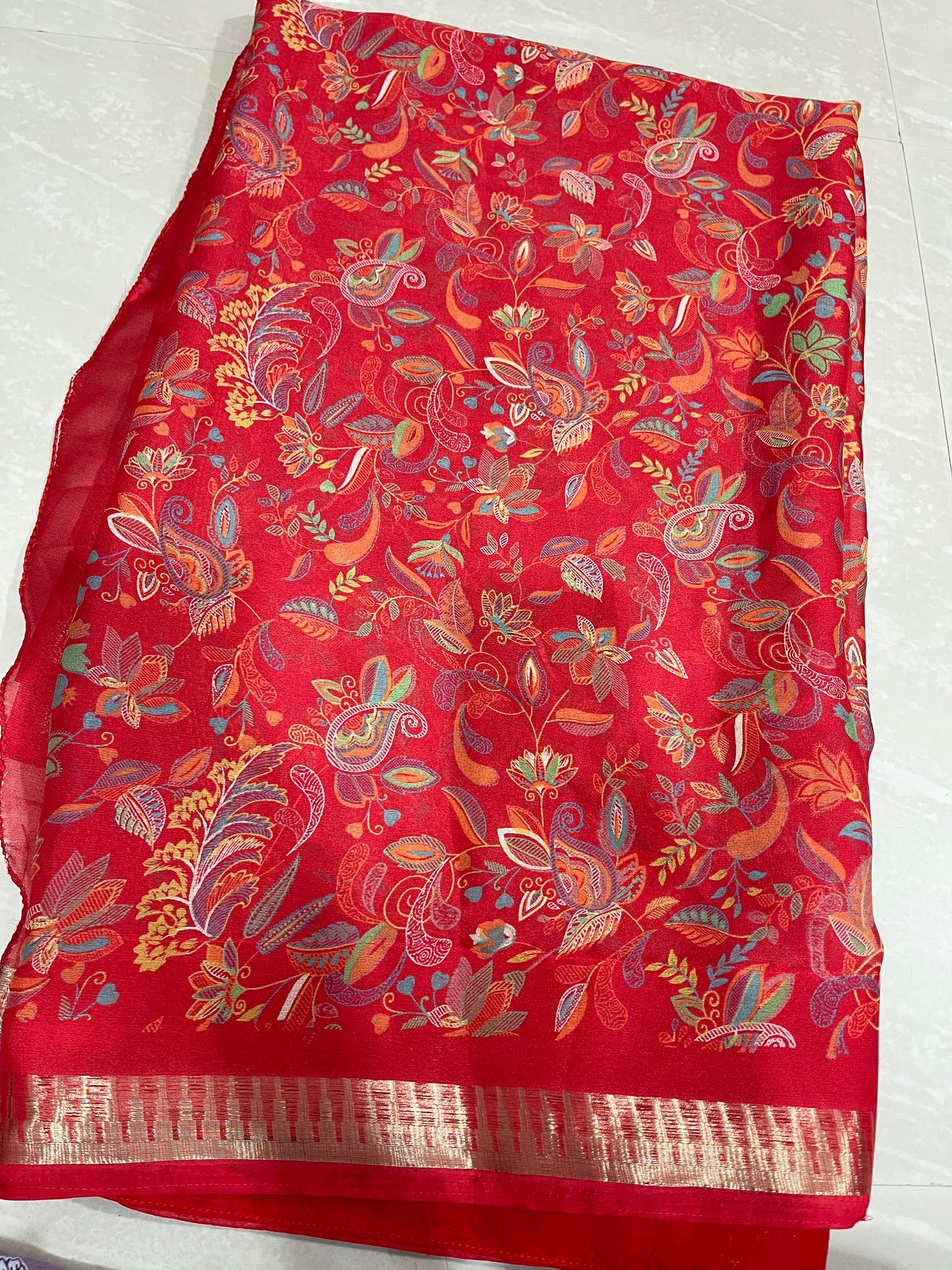 #georgettesaree #redcoloursaree #blouse pattern