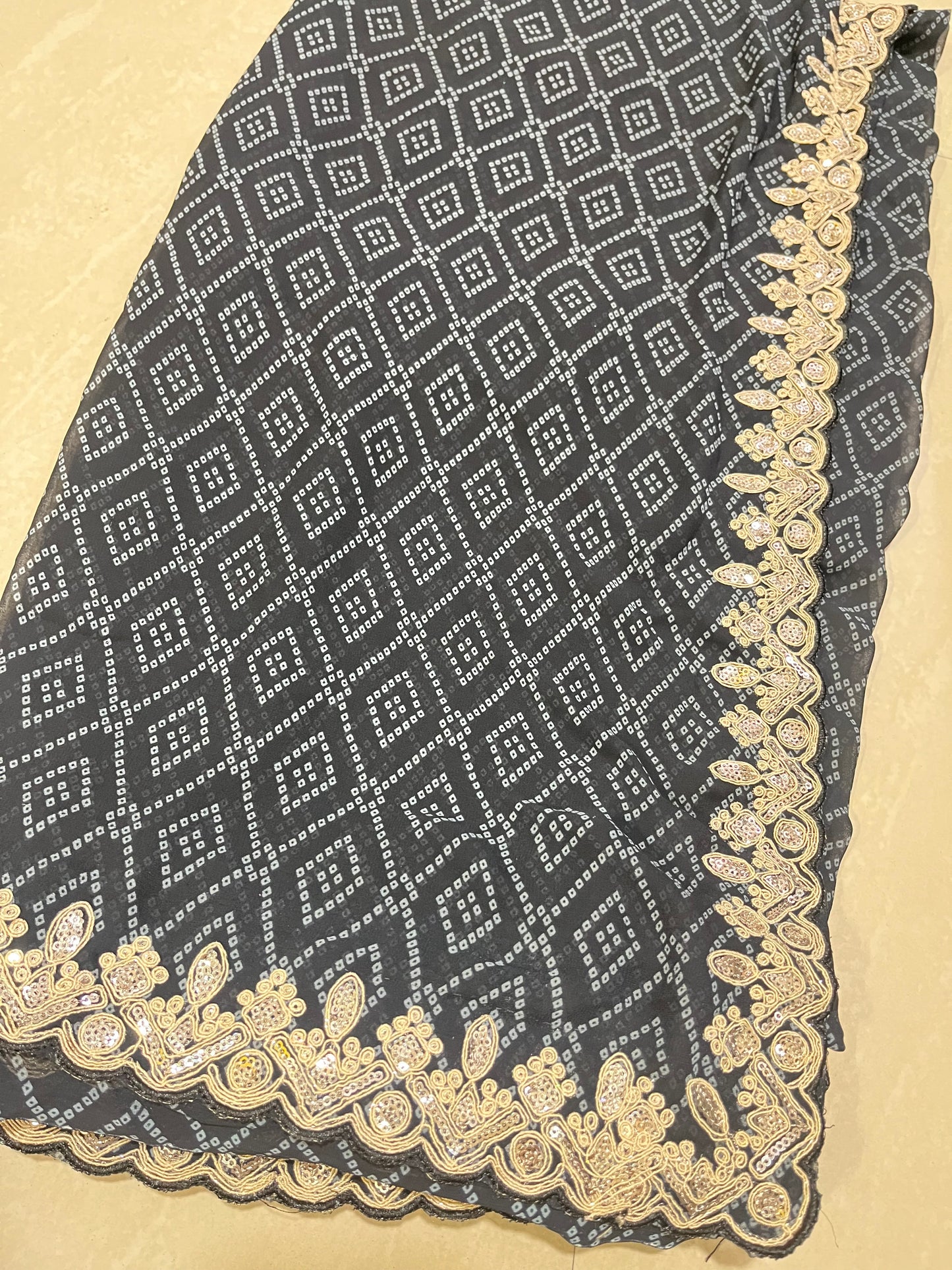 #puregeorgettesaree #designerpattern