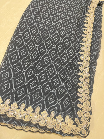 #puregeorgettesaree #designerpattern