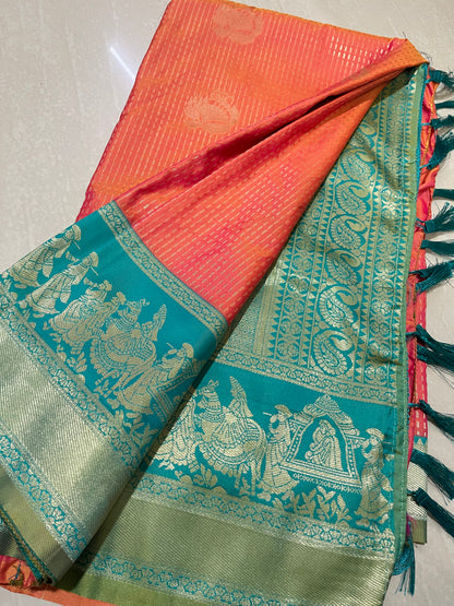 #pallakidesignsaree with bueatiful saree #softpattusaree
