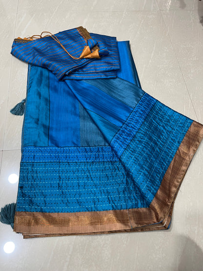 #softtussarsaree #patternblouse