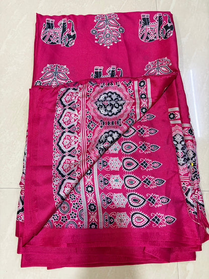 Patola Sare with mirror work