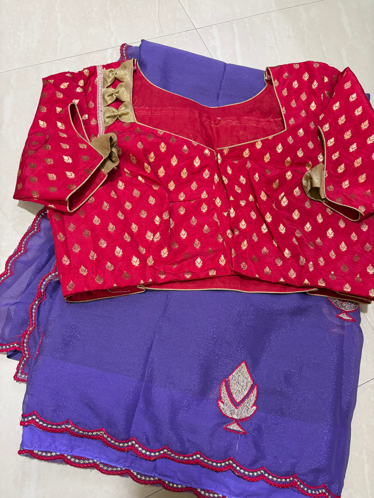 #Glass Georgette saree #blousepatternblouse