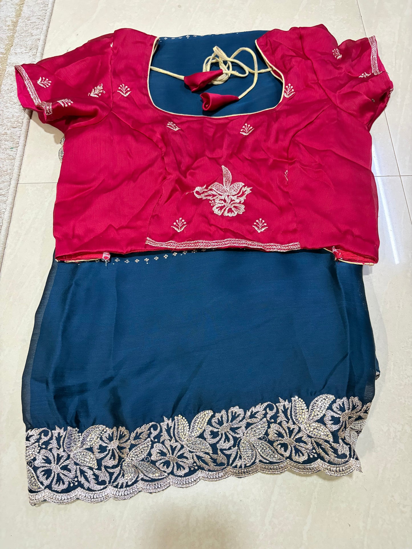 Space silk saree