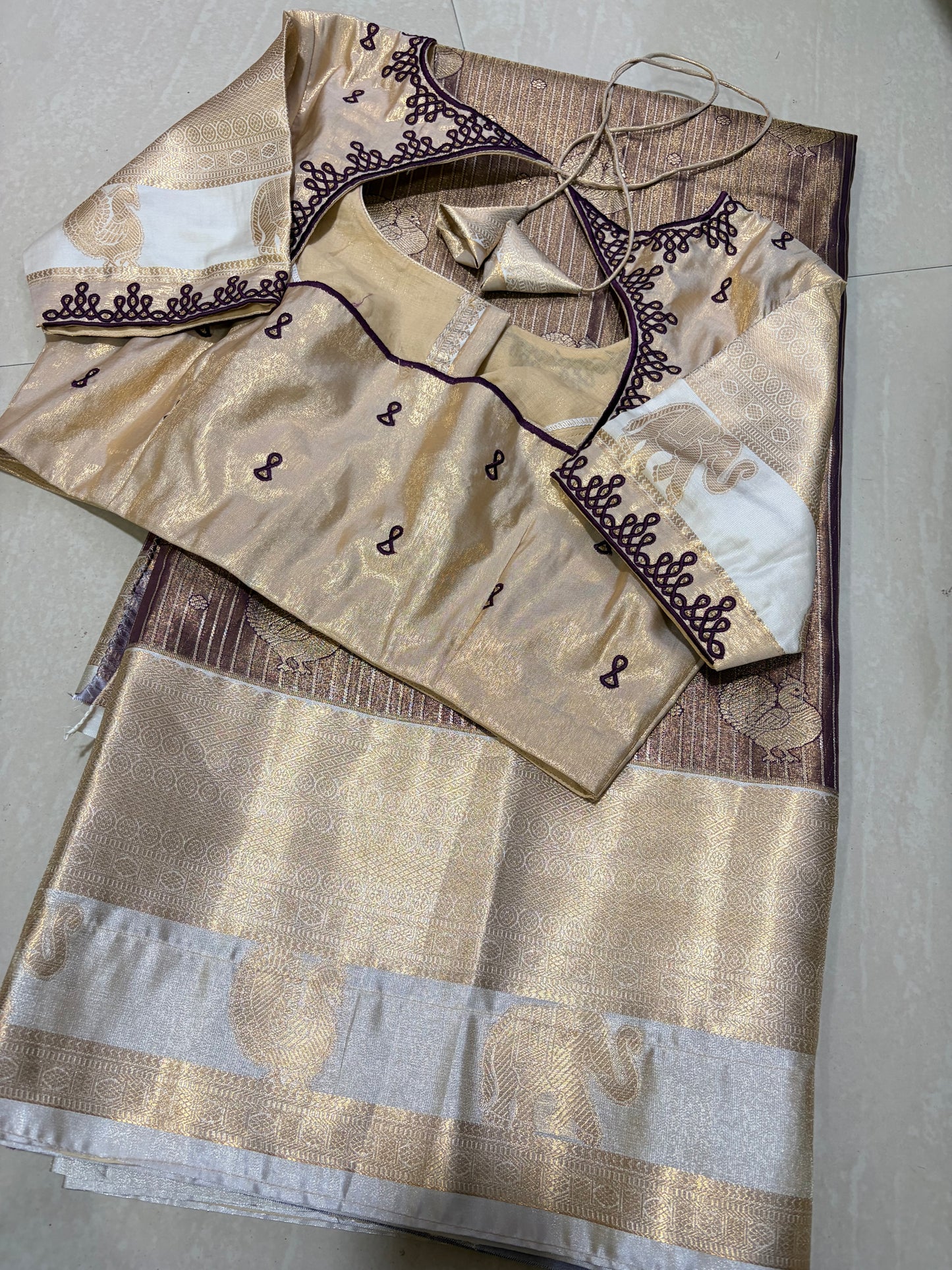 #kanchipattusaree #computerworkblouse