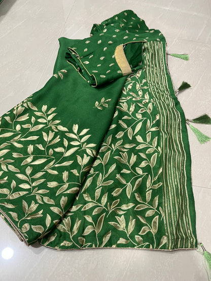 #georgettesaree #patternblouse