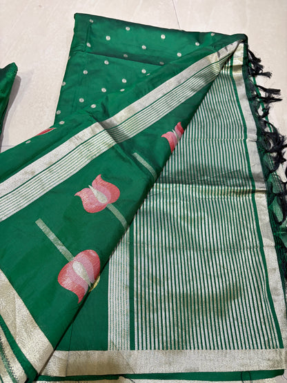 #softpattu saree #maggamblouse
