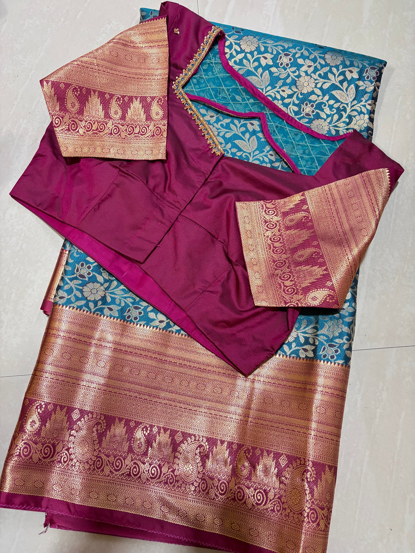 #kanchipattusaree #maggamblouse