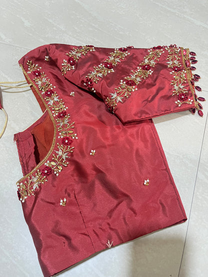 #maggamblouse #merooncolour