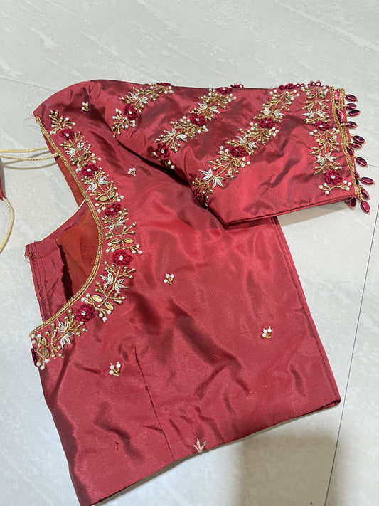 #maggamblouse #merooncolour