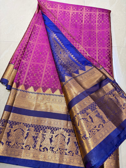 #kanchipattusaree #maggamblouse #