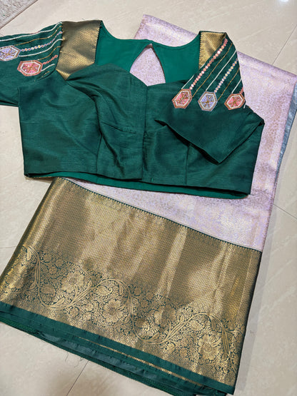 #kanchipattusaree #maggamblouse #patternblouse