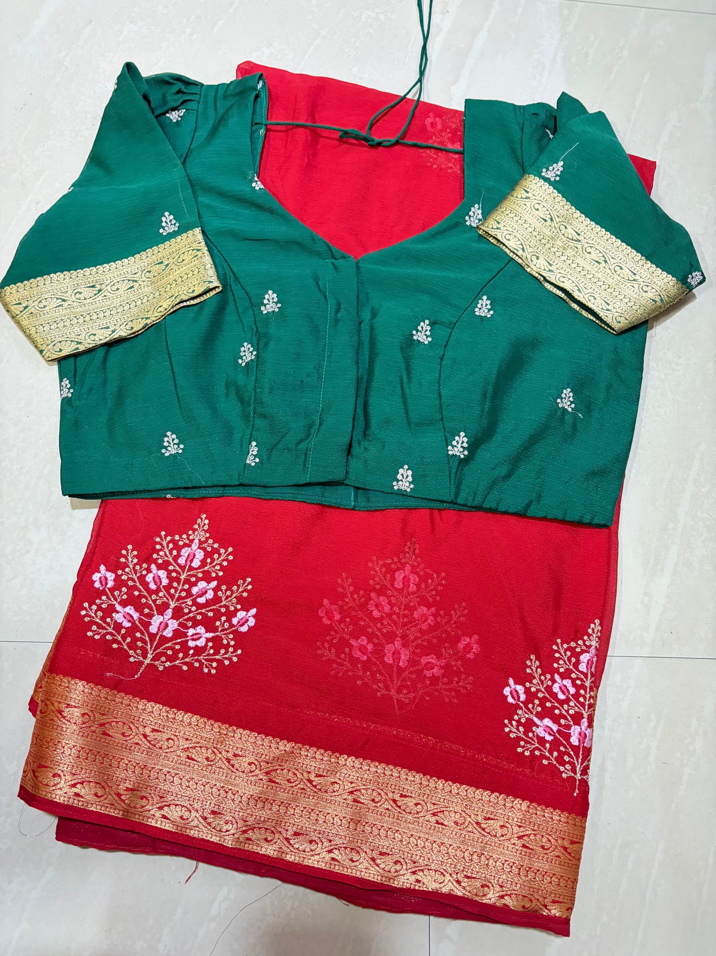 #chinnonsaree #threadwork