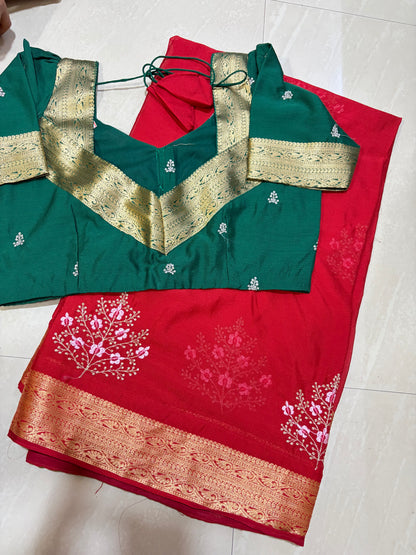 #chinnonsaree #threadwork