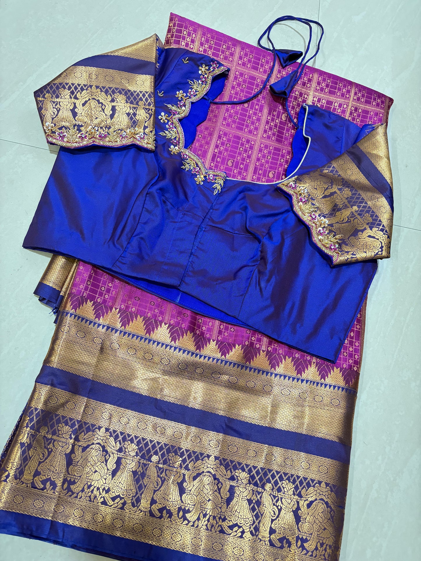 #kanchipattusaree #maggamblouse #
