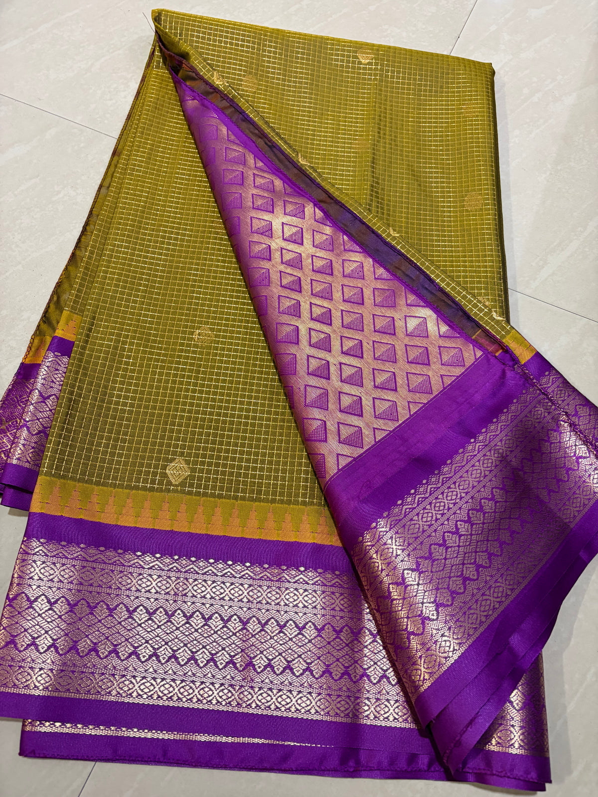 Gadwal saree with maggam work