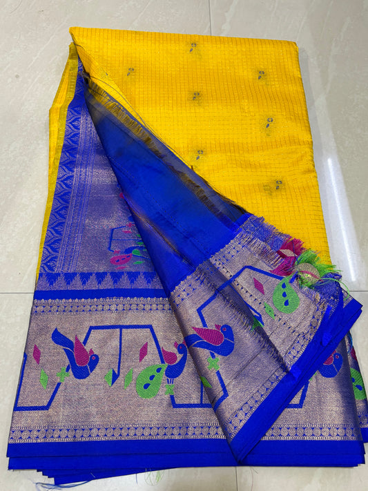 #Narayanpetpattusaree #yellowcolour