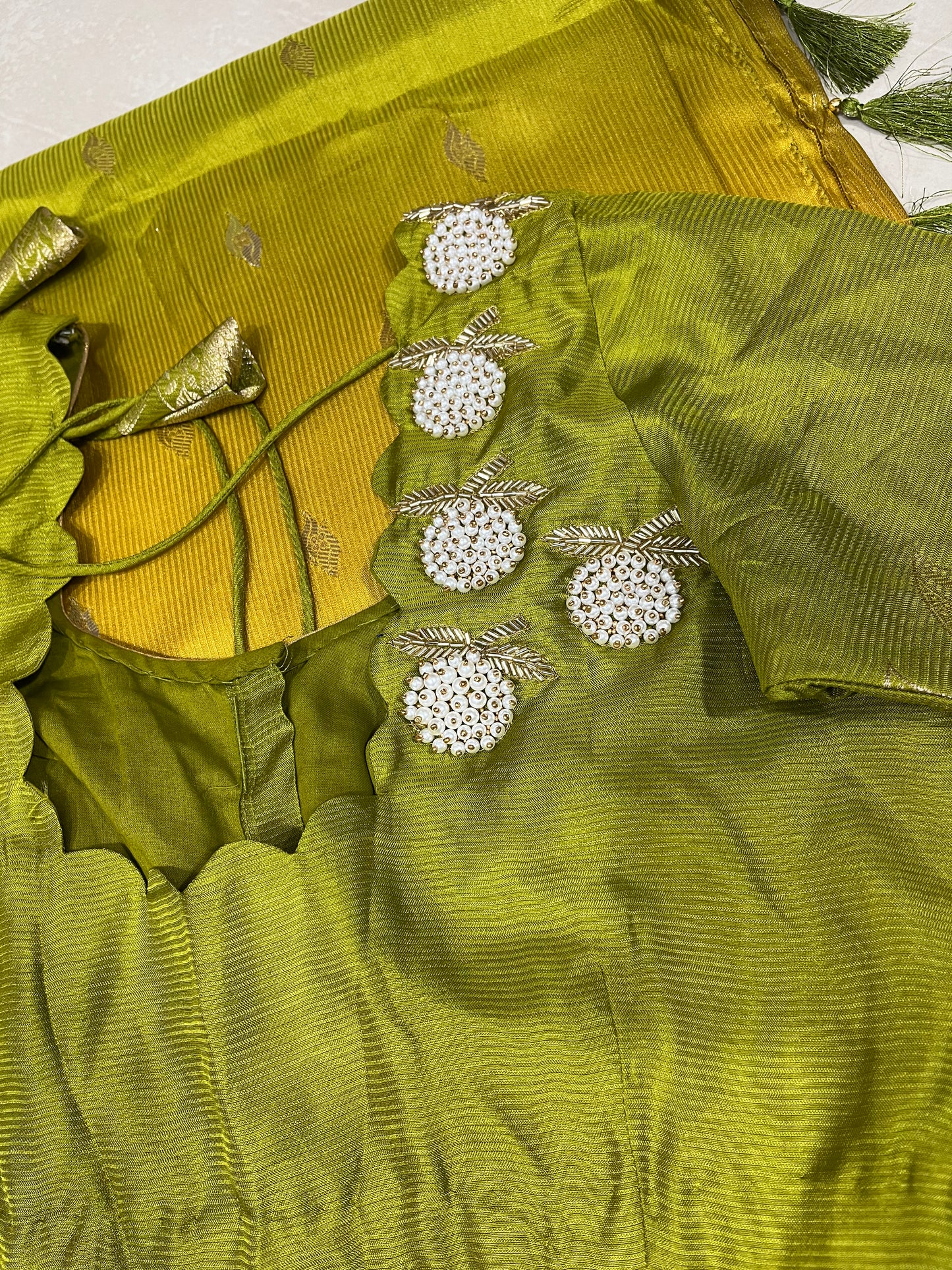 #matkasilksaree #maggampatternblouse