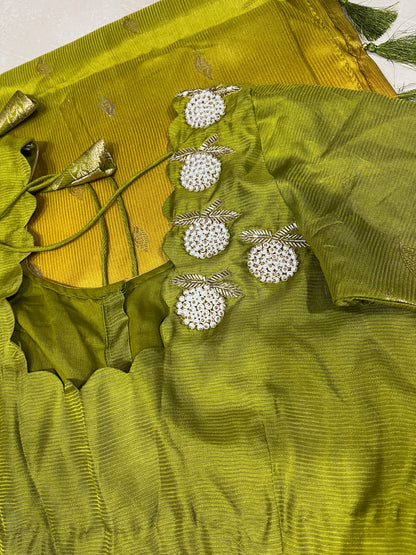#matkasilksaree #maggampatternblouse