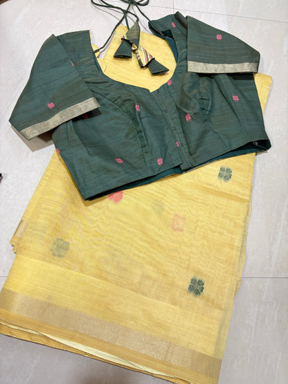 #chendericottonsaree #patternblouse