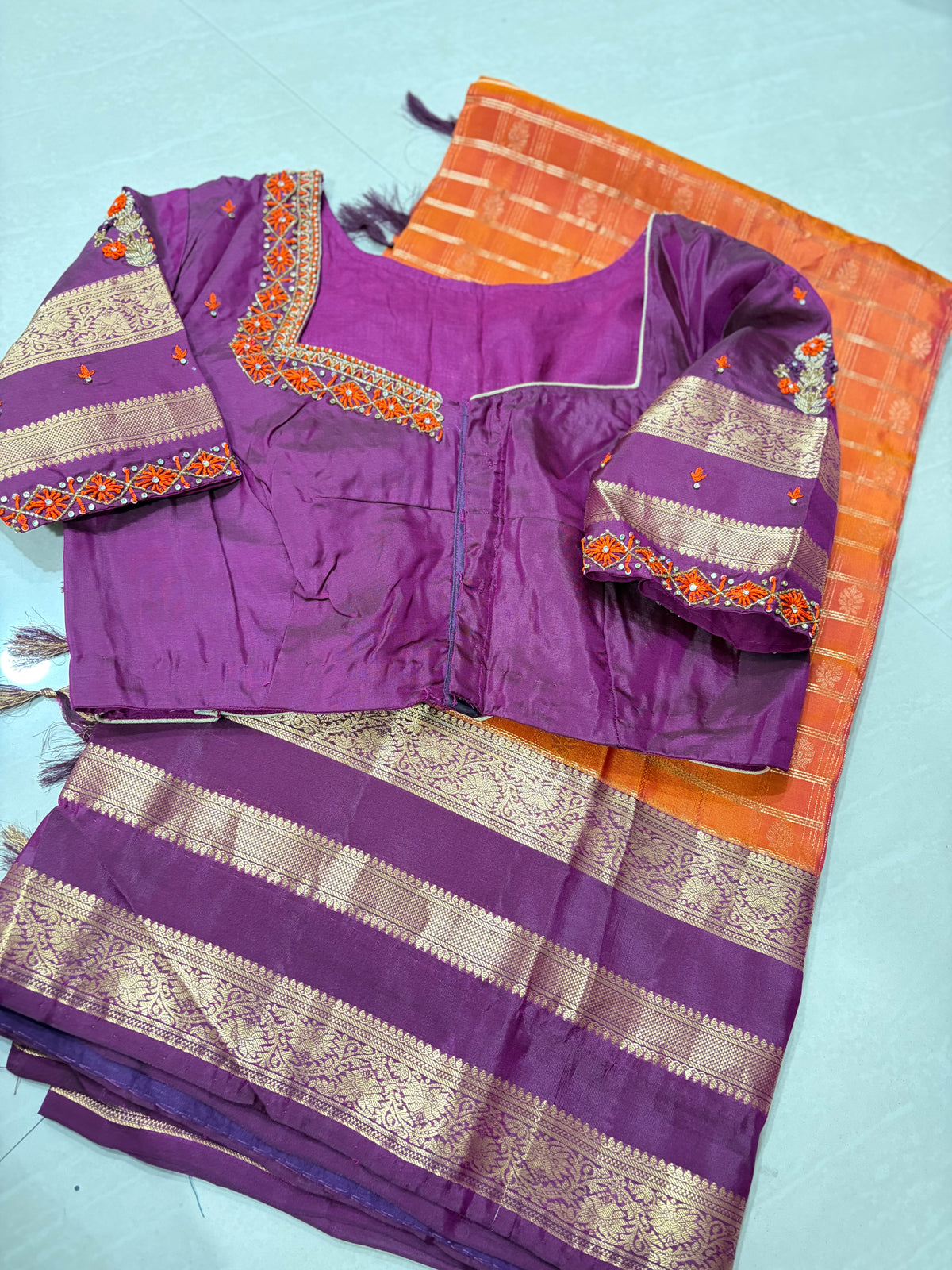 #purekanchipattusaree #designermaggam blouse