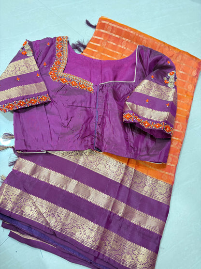 #purekanchipattusaree #designermaggam blouse