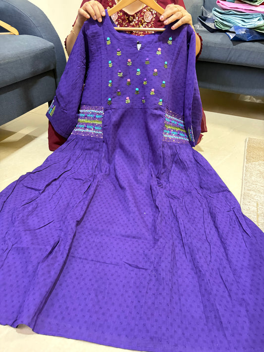 #pure Mul cotton frock#
