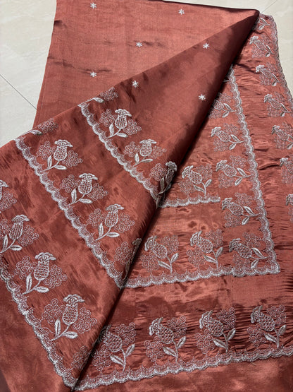 #crapesilkwith work #patternblouse