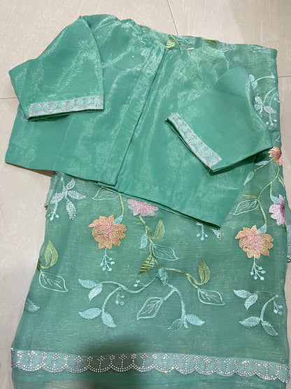 #jimmicofabric #designersaree #sesignerblouse