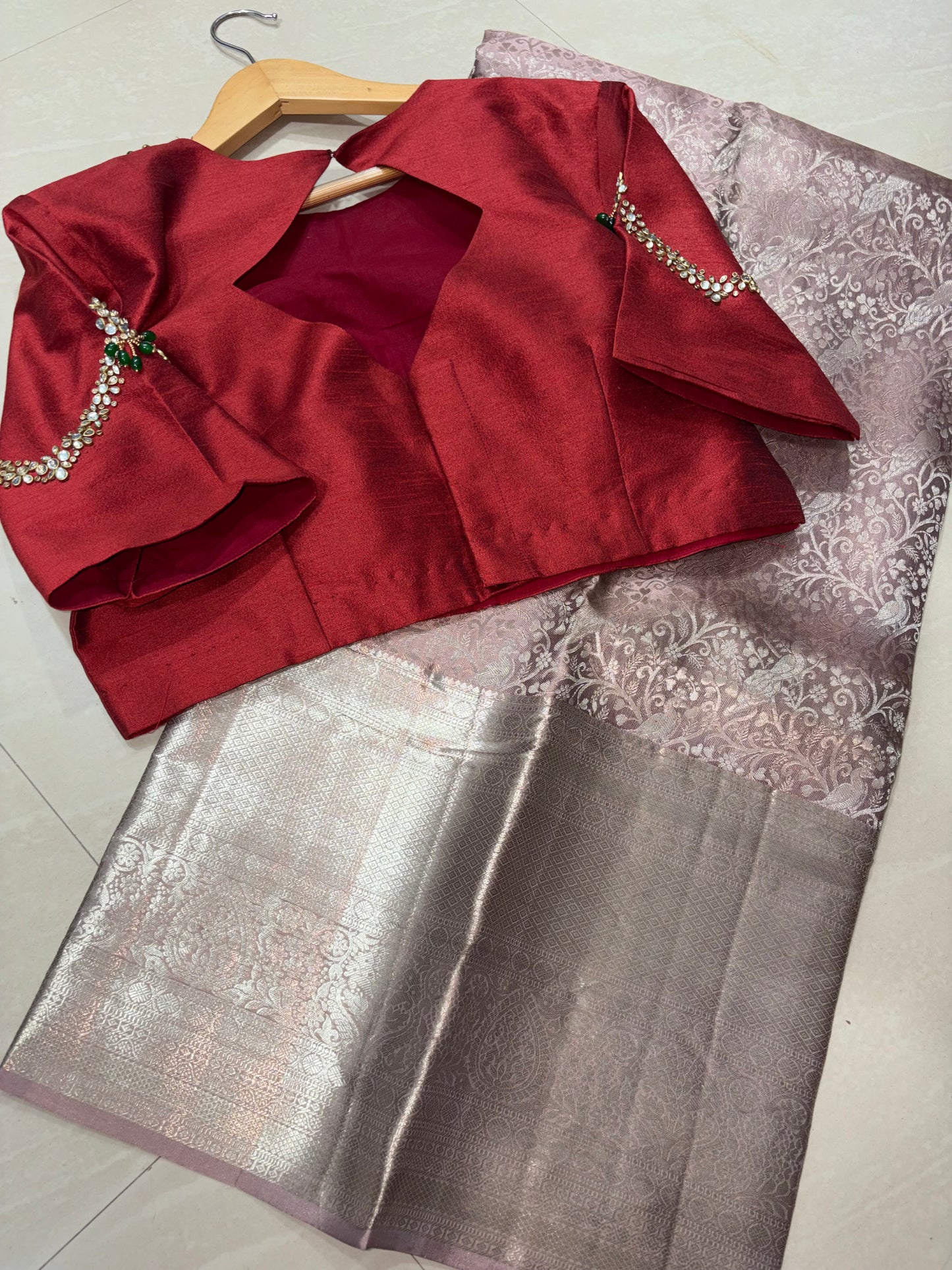 #purekanchi pattu saree #maggamblouse designer #