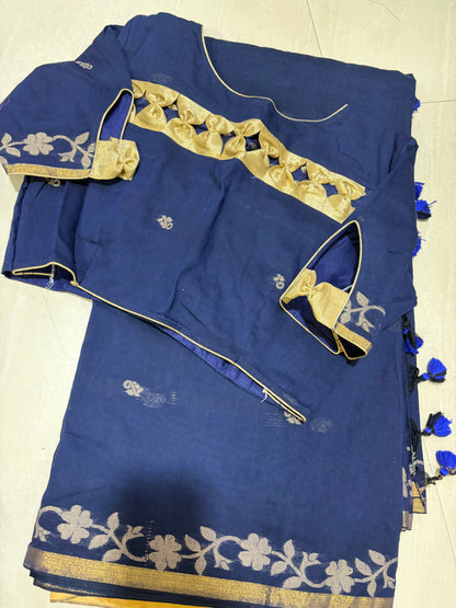 #jamdhanicottonsaree #patternblouse