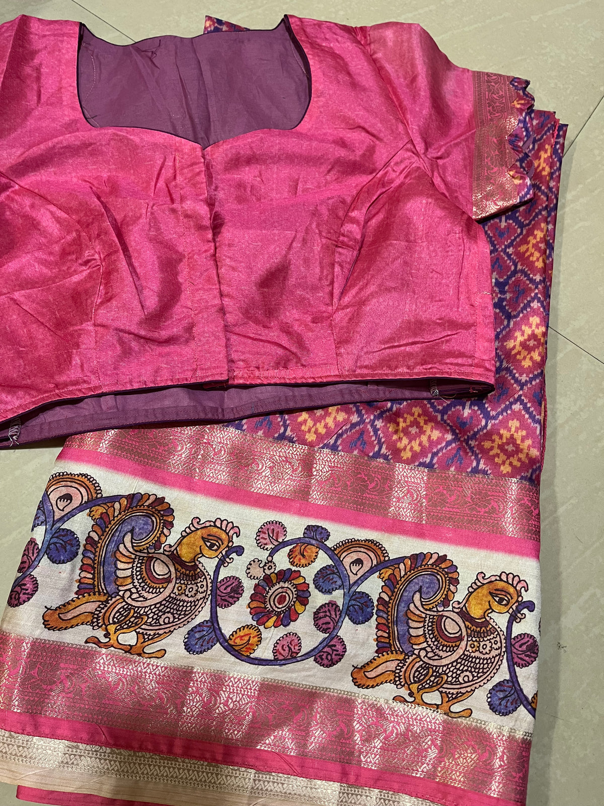 #patoladesign #kalamkaridesign #patternblouse