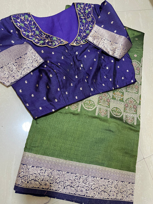 #tusserfabric #designersaree