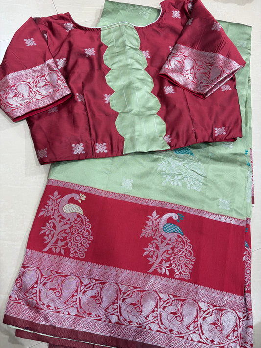 #softpattusaree #patternblouse