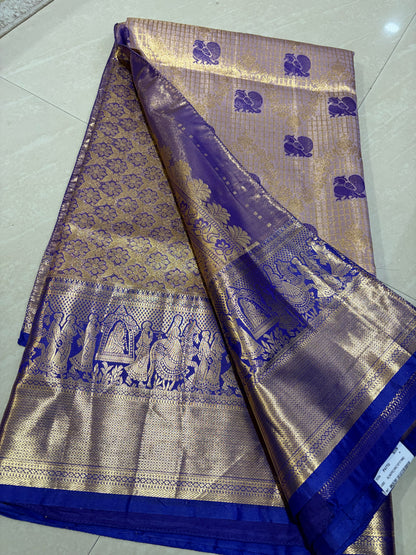 Kanchi pattu saree #maggam patternblouse