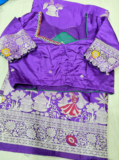 #mushroosilksaree #banarassaree #patternblouse