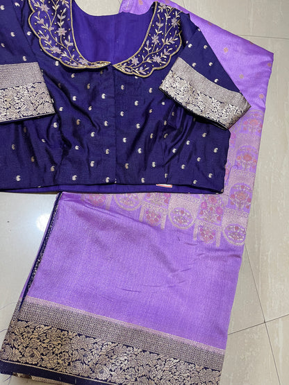 #tussarpattu #sareewithblouse #stylishsareewithblouse