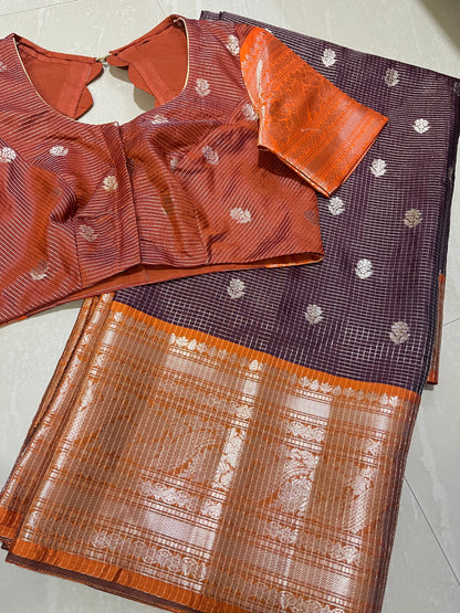 #vintagestylesaree #kanchiborder #patternblouse