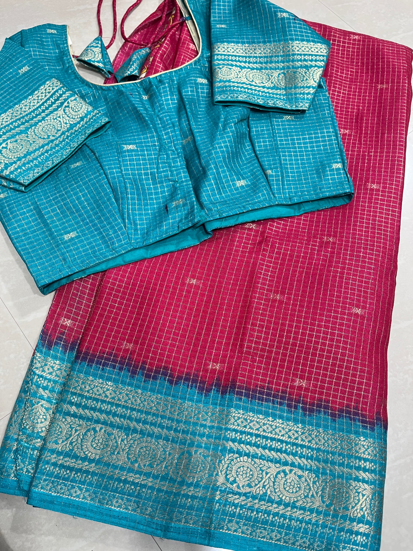 #mysoresilksarees #checks pattern
