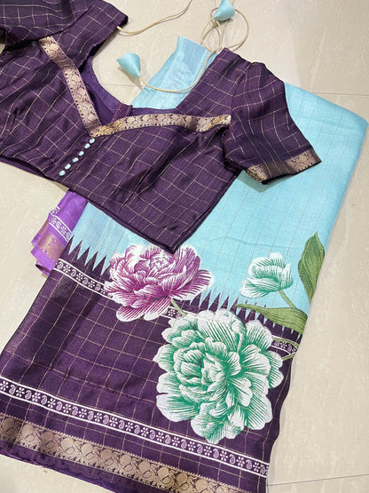 #coria georgette saree #blousepattern